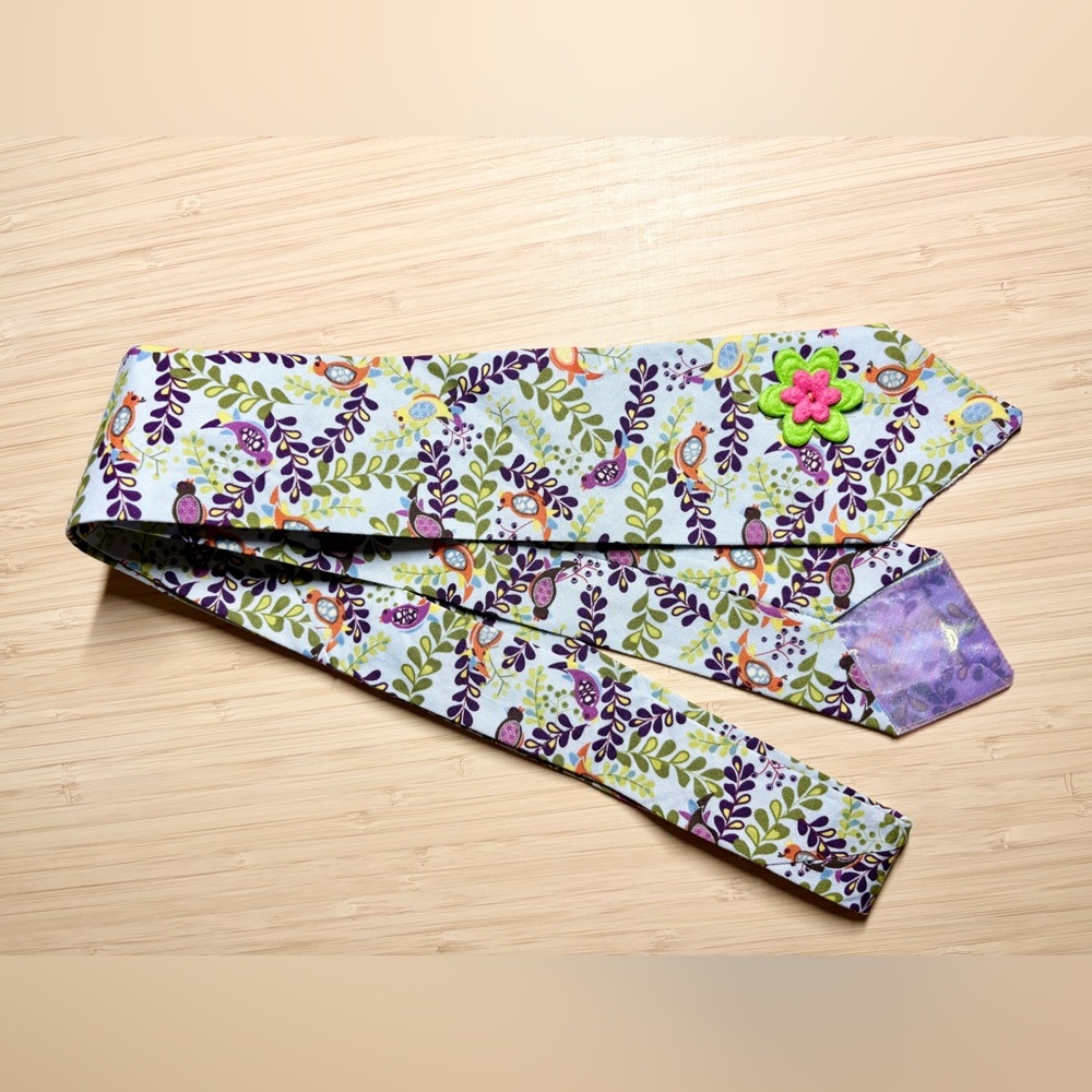 Handmade! Floral Patterned Women’s Tie
